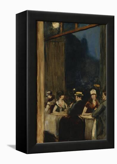 At the Cafe; Im Cafe-Lesser Ury-Framed Premier Image Canvas