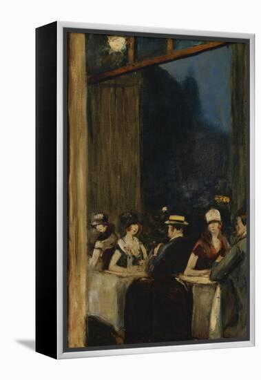 At the Cafe; Im Cafe-Lesser Ury-Framed Premier Image Canvas