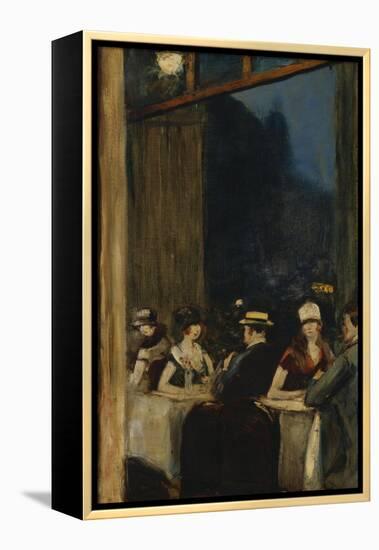 At the Cafe; Im Cafe-Lesser Ury-Framed Premier Image Canvas