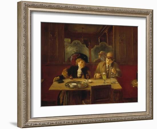 At the Cafe or the Absinthe-Jean Béraud-Framed Giclee Print