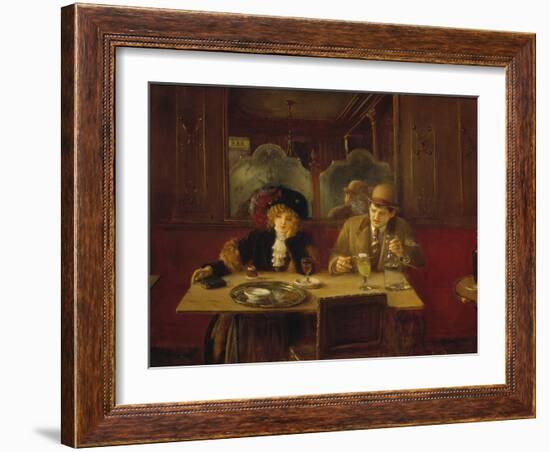 At the Cafe or the Absinthe-Jean Béraud-Framed Giclee Print