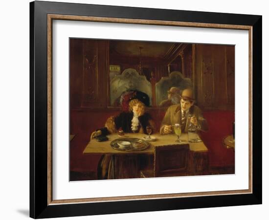 At the Cafe or the Absinthe-Jean Béraud-Framed Giclee Print