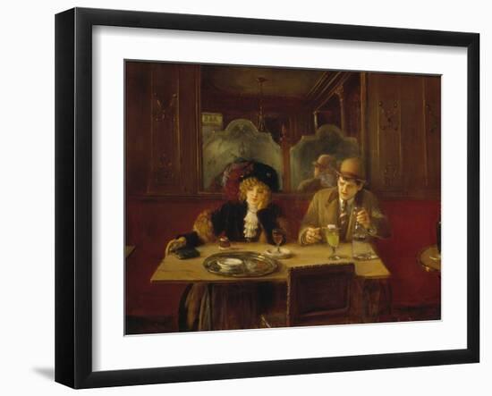 At the Cafe or the Absinthe-Jean Béraud-Framed Giclee Print