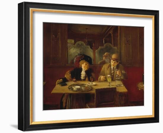 At the Cafe or the Absinthe-Jean Béraud-Framed Giclee Print