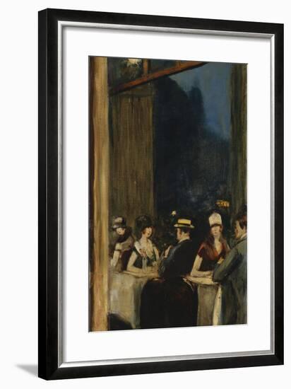 At the Cafe-Lesser Ury-Framed Giclee Print