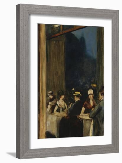 At the Cafe-Lesser Ury-Framed Giclee Print