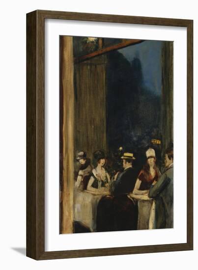 At the Cafe-Lesser Ury-Framed Giclee Print