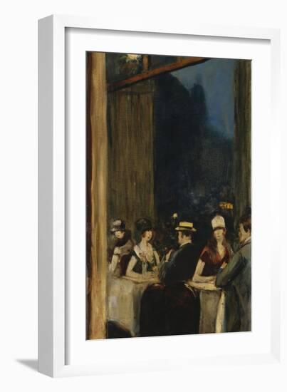 At the Cafe-Lesser Ury-Framed Giclee Print