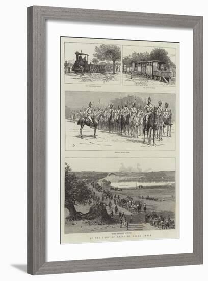 At the Camp of Exercise, Delhi, India-Frank Dadd-Framed Giclee Print