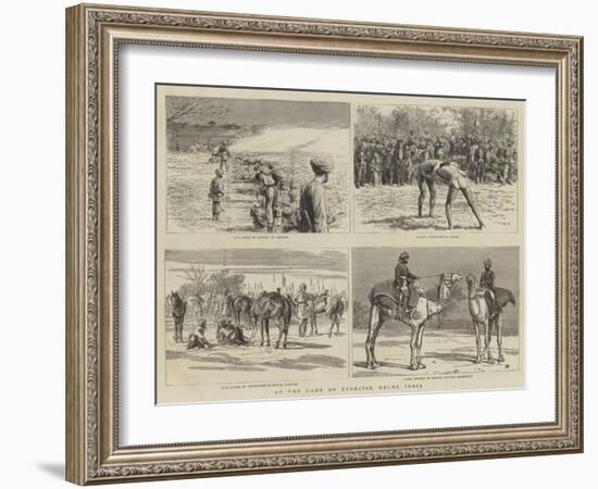 At the Camp of Exercise, Delhi, India-Frank Dadd-Framed Giclee Print