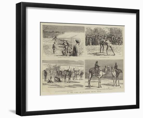 At the Camp of Exercise, Delhi, India-Frank Dadd-Framed Giclee Print