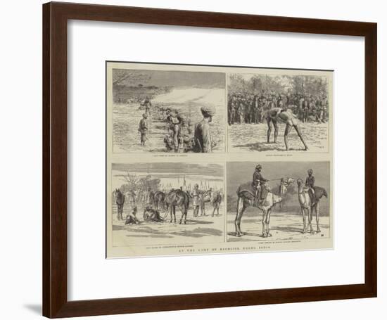 At the Camp of Exercise, Delhi, India-Frank Dadd-Framed Giclee Print