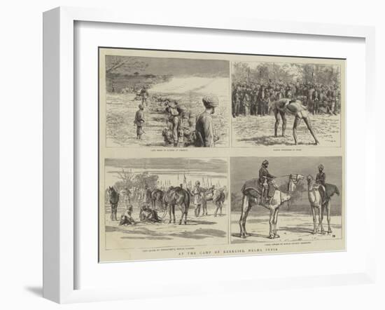 At the Camp of Exercise, Delhi, India-Frank Dadd-Framed Giclee Print