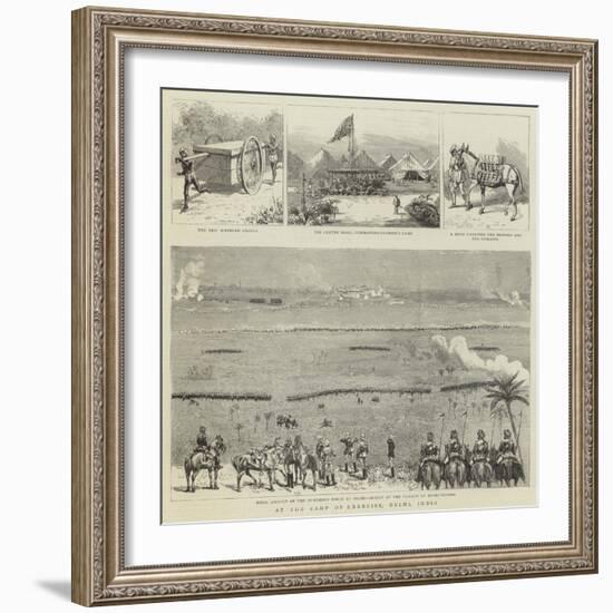 At the Camp of Exercise, Delhi, India-null-Framed Giclee Print