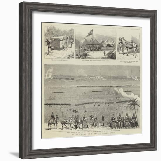 At the Camp of Exercise, Delhi, India-null-Framed Giclee Print