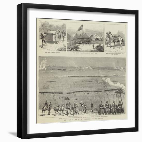 At the Camp of Exercise, Delhi, India-null-Framed Giclee Print