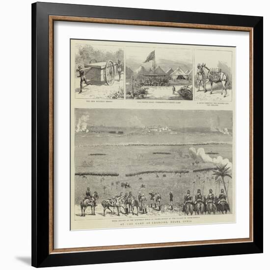 At the Camp of Exercise, Delhi, India-null-Framed Giclee Print