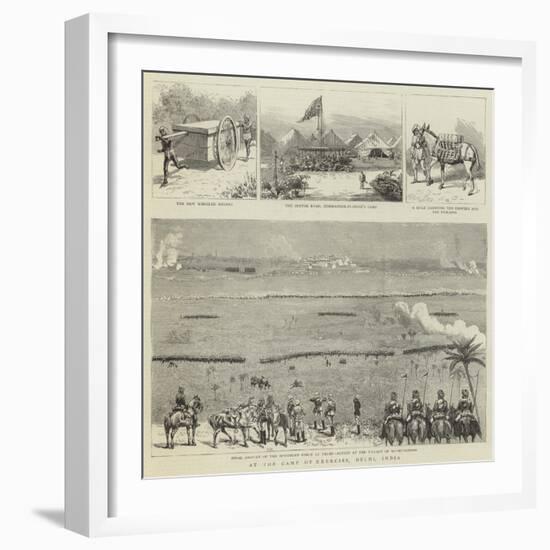 At the Camp of Exercise, Delhi, India-null-Framed Giclee Print