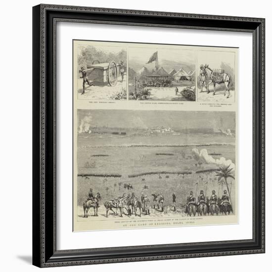 At the Camp of Exercise, Delhi, India-null-Framed Giclee Print