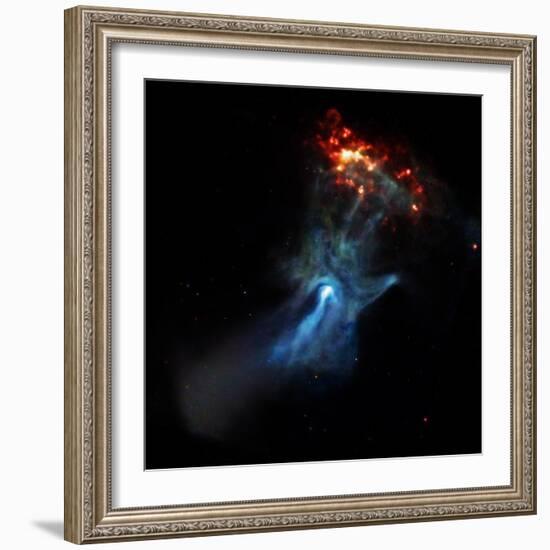 At the Center of this Chandra Image, a Pulsar, Responsible for this X-ray Nebula-null-Framed Photographic Print