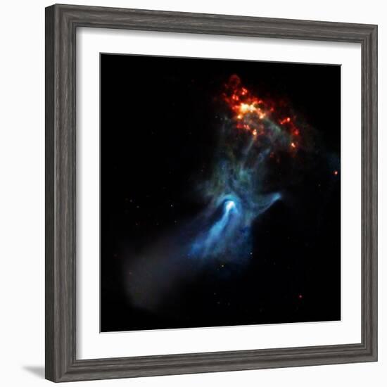 At the Center of this Chandra Image, a Pulsar, Responsible for this X-ray Nebula-null-Framed Photographic Print