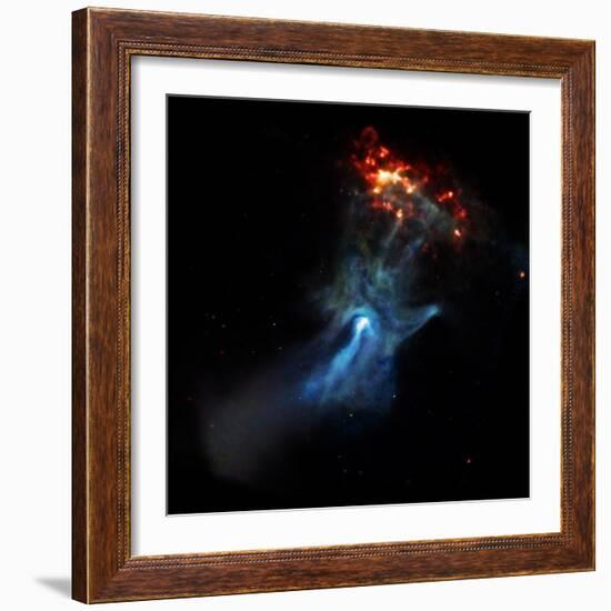 At the Center of this Chandra Image, a Pulsar, Responsible for this X-ray Nebula--Framed Photographic Print