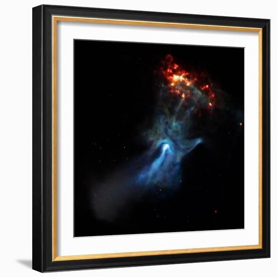 At the Center of this Chandra Image, a Pulsar, Responsible for this X-ray Nebula--Framed Photographic Print