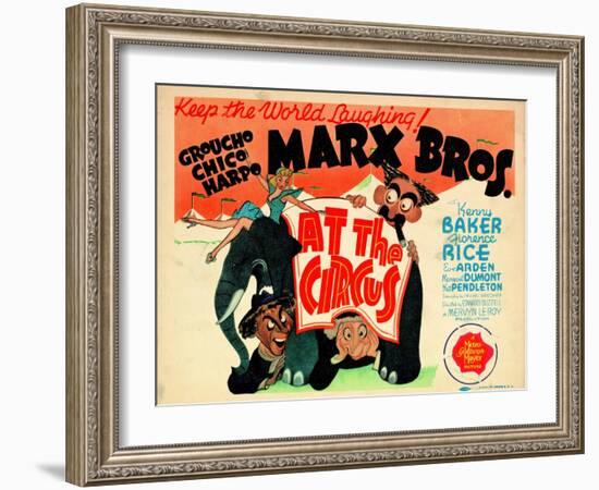 At the Circus, 1939-null-Framed Art Print