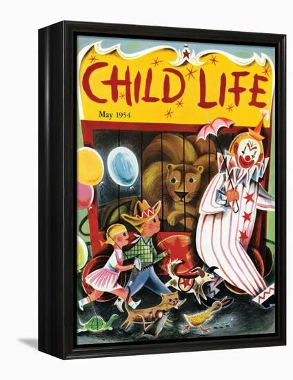 At the Circus - Child Life, May 1954-null-Framed Premier Image Canvas