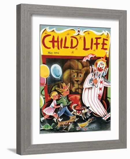 At the Circus - Child Life, May 1954-null-Framed Giclee Print