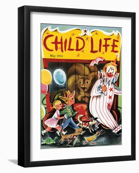 At the Circus - Child Life, May 1954-null-Framed Giclee Print