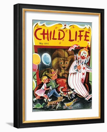 At the Circus - Child Life, May 1954-null-Framed Giclee Print