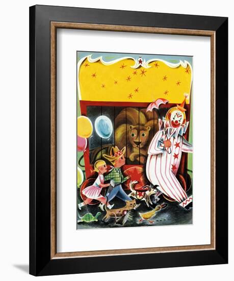 At the Circus - Child Life-null-Framed Giclee Print