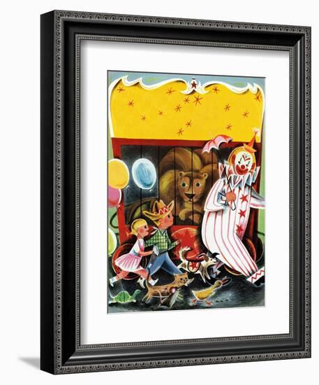 At the Circus - Child Life-null-Framed Giclee Print