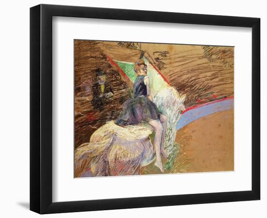 At the Circus Fernando, Rider on a White Horse, 1888-Henri de Toulouse-Lautrec-Framed Giclee Print