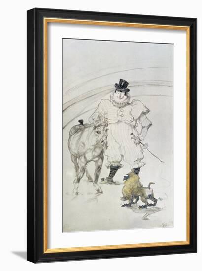 At the Circus: Trained Pony and Baboon, 1899-Henri de Toulouse-Lautrec-Framed Giclee Print