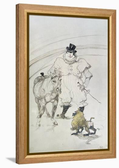 At the Circus: Trained Pony and Baboon, 1899-Henri de Toulouse-Lautrec-Framed Premier Image Canvas