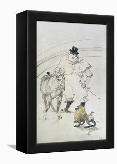 At the Circus: Trained Pony and Baboon, 1899-Henri de Toulouse-Lautrec-Framed Premier Image Canvas