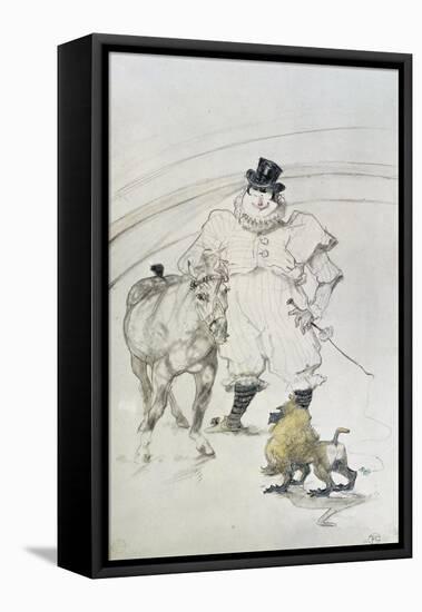 At the Circus: Trained Pony and Baboon, 1899-Henri de Toulouse-Lautrec-Framed Premier Image Canvas