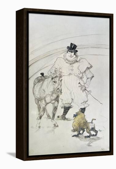 At the Circus: Trained Pony and Baboon, 1899-Henri de Toulouse-Lautrec-Framed Premier Image Canvas