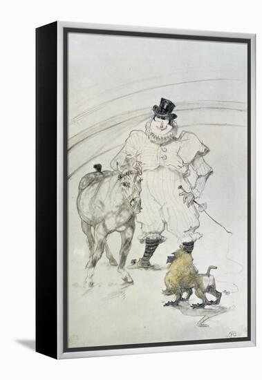 At the Circus: Trained Pony and Baboon, 1899-Henri de Toulouse-Lautrec-Framed Premier Image Canvas