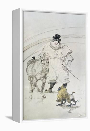 At the Circus: Trained Pony and Baboon, 1899-Henri de Toulouse-Lautrec-Framed Premier Image Canvas