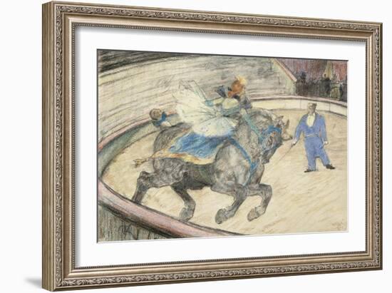 At the Circus: Work in the Ring, 1899-Henri de Toulouse-Lautrec-Framed Giclee Print