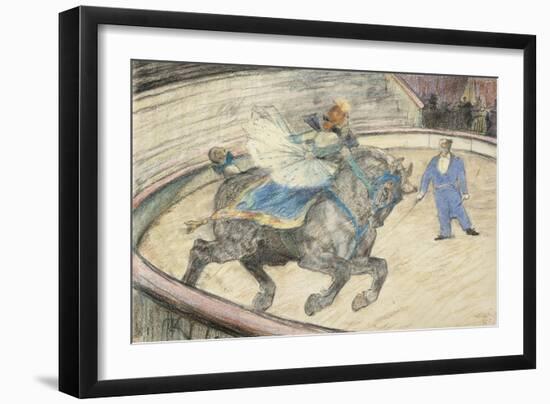 At the Circus: Work in the Ring, 1899-Henri de Toulouse-Lautrec-Framed Giclee Print