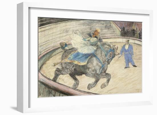 At the Circus: Work in the Ring, 1899-Henri de Toulouse-Lautrec-Framed Giclee Print