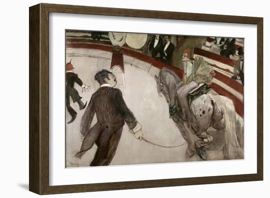 At the Cirque Fernando: Equestrienne-Henri de Toulouse-Lautrec-Framed Giclee Print