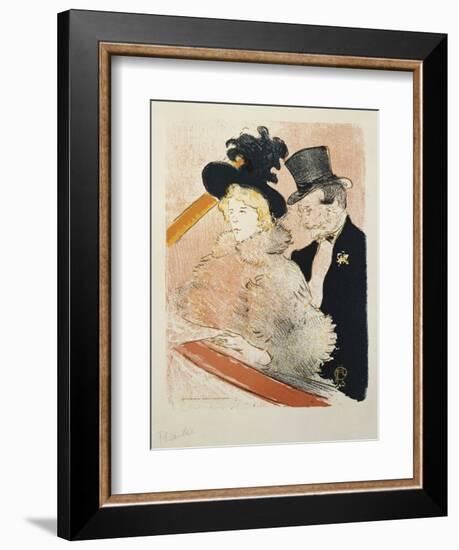 At the Concert, 1896-Henri de Toulouse-Lautrec-Framed Giclee Print