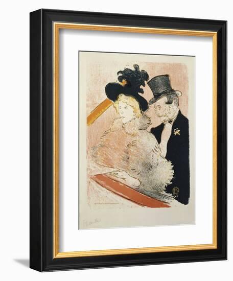 At the Concert, 1896-Henri de Toulouse-Lautrec-Framed Giclee Print