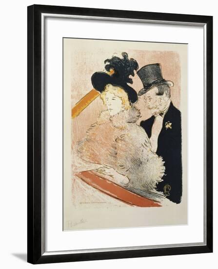 At the Concert, 1896-Henri de Toulouse-Lautrec-Framed Giclee Print