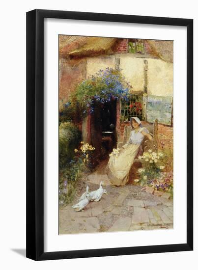At the Cottage Door, 1913-Thomas Mackay-Framed Giclee Print